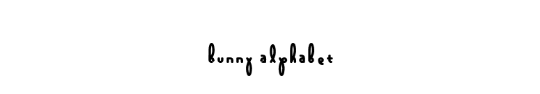 Bunny Alphabet font preview