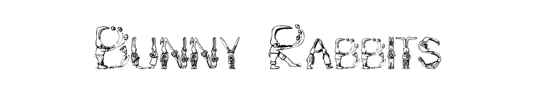 Bunny Rabbits font preview