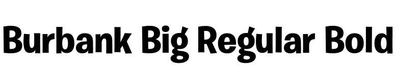 Burbank Big Regular Bold font preview