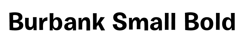 Burbank Small Bold font preview