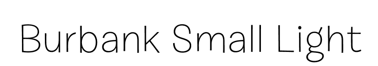 Burbank Small Light font preview