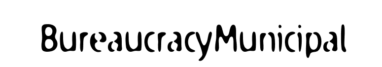 BureaucracyMunicipal font preview