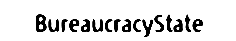 BureaucracyState font preview