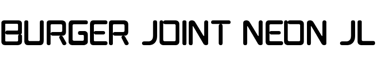 Burger Joint Neon JL font preview
