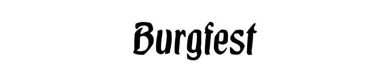 Burgfest font preview
