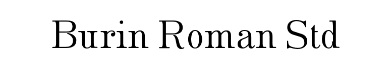 Burin Roman Std font preview