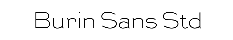 Burin Sans Std font preview