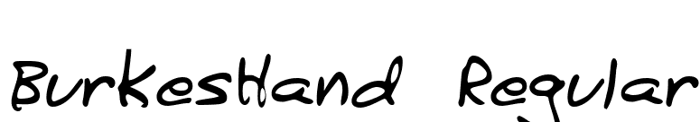 BurkesHand Regular font preview