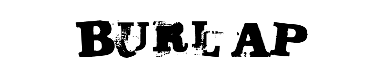 Burlap font preview