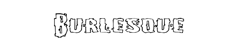 Burlesque font preview