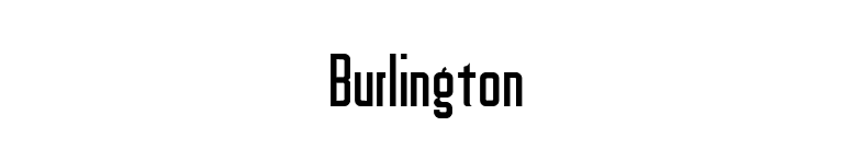 Burlington font preview