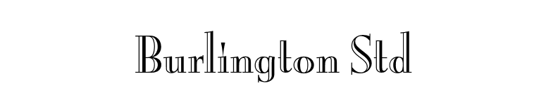 Burlington Std font preview