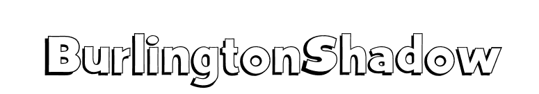BurlingtonShadow font preview