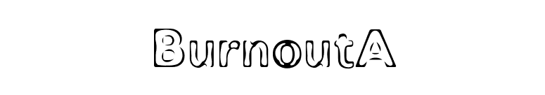 BurnoutA font preview