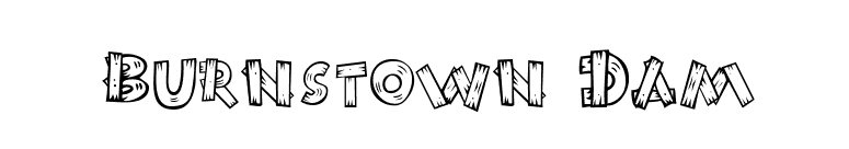 Burnstown Dam font preview