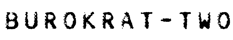 Burokrat-Two font preview