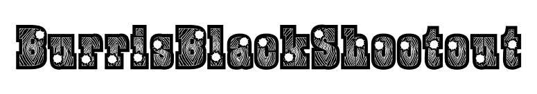BurrisBlackShootout font preview