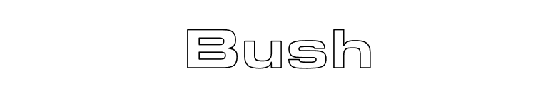 Bush font preview
