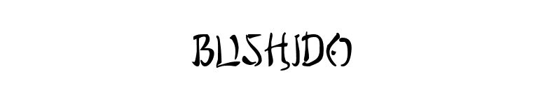 Bushido font preview