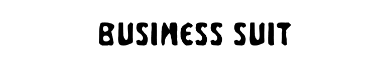 Business Suit font preview
