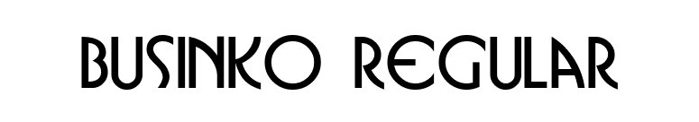 Businko Regular font preview