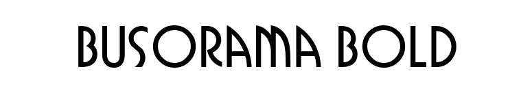 Busorama Bold font preview