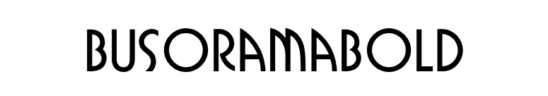 BusoramaBold font preview
