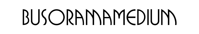 BusoramaMedium font preview