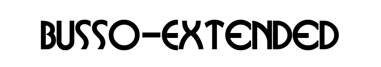 Busso-Extended font preview