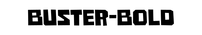 Buster-Bold font preview