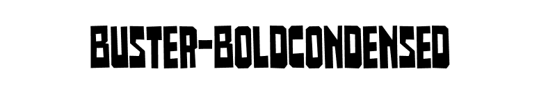 Buster-BoldCondensed font preview