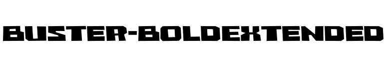 Buster-BoldExtended font preview