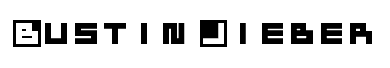 Bustin Jieber font preview