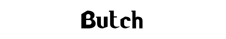Butch font preview