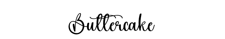 Buttercake font preview