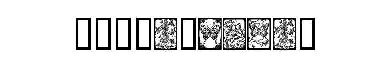 Butterflies font preview