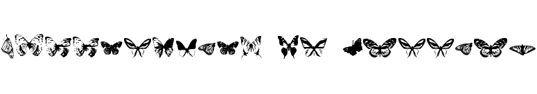 Butterflies by Darrian font preview