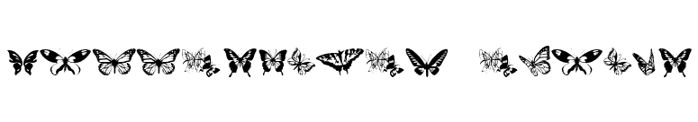 ButterfliesRegular font preview