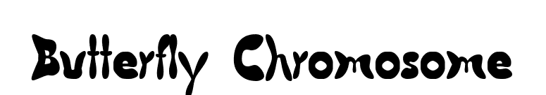 Butterfly Chromosome font preview