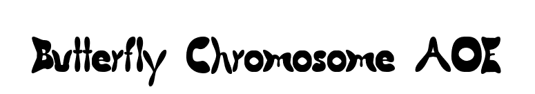 Butterfly Chromosome AOE font preview