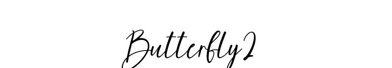 Butterfly2 font preview