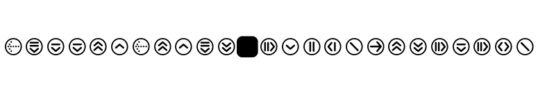 ButtonBonus-CirclePositive font preview