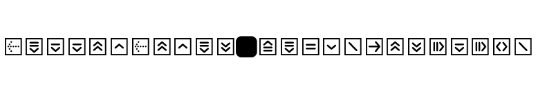 ButtonBonus-SquarePositive font preview