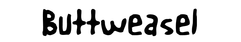 Buttweasel font preview