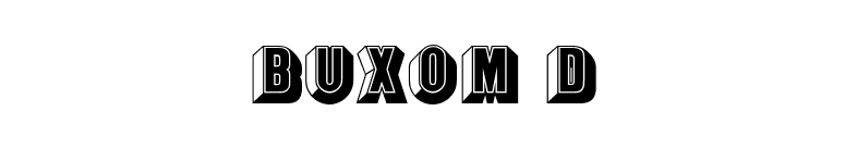 Buxom D font preview
