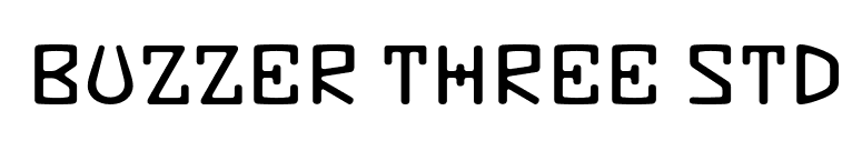 Buzzer Three Std font preview