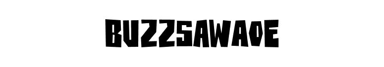BuzzSawAOE font preview
