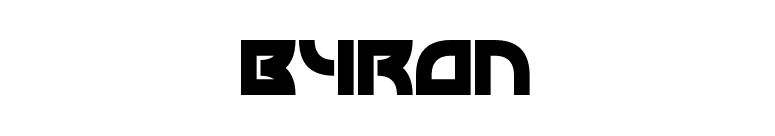Byron font preview