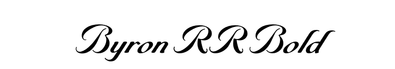 Byron RR Bold font preview