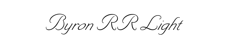 Byron RR Light font preview